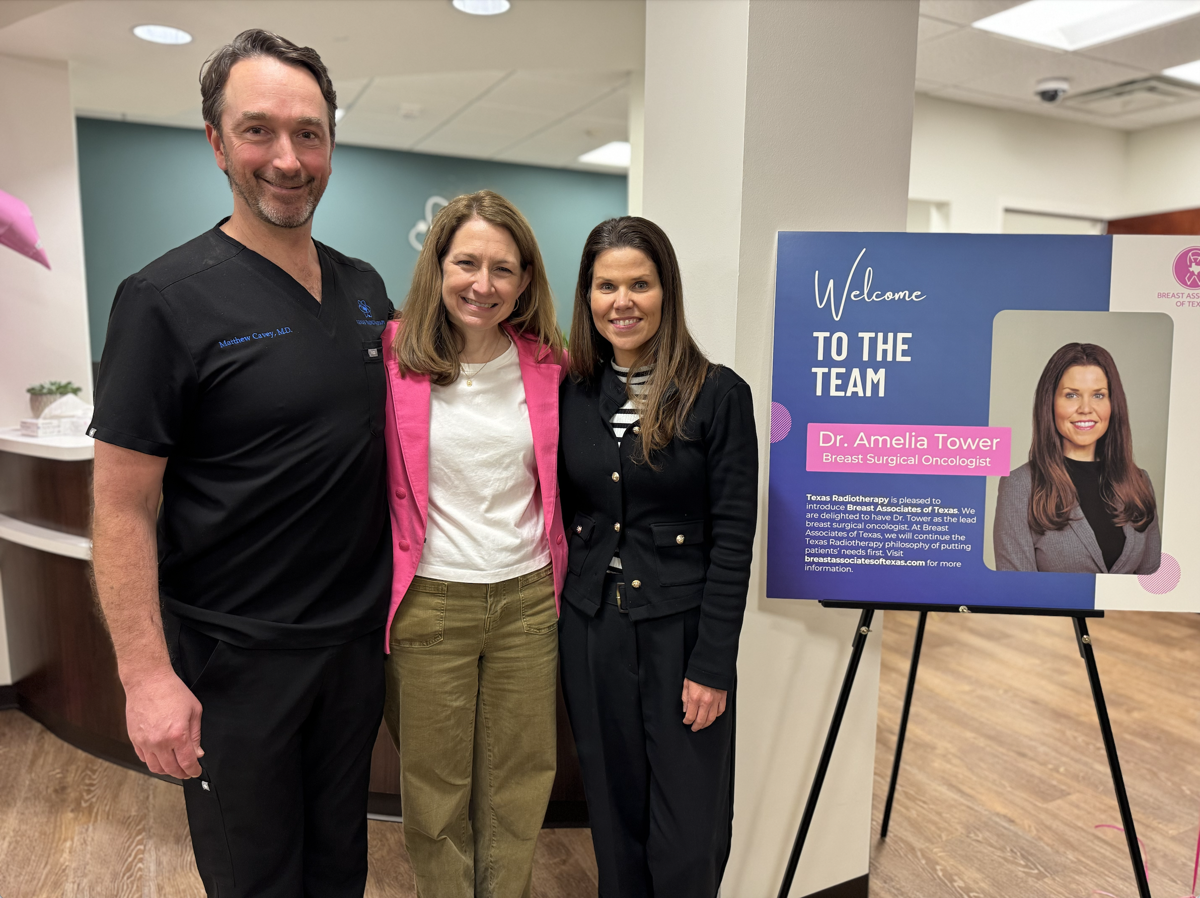 Image of Dr. Cavey, Sara Cavey, and Dr. Tower